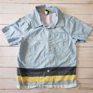 Baby Gap Boys Striped Button Down Shirt 4T